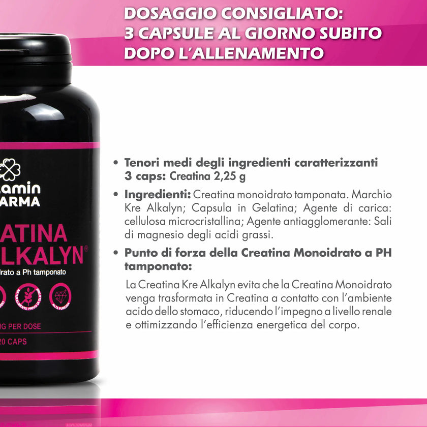 CREATINA MONOIDRATO 120 caps – KRE ALKALYN - OSTEOPHARMA™