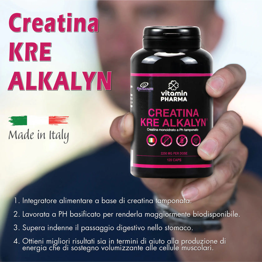 CREATINA MONOIDRATO 120 caps – KRE ALKALYN - OSTEOPHARMA™