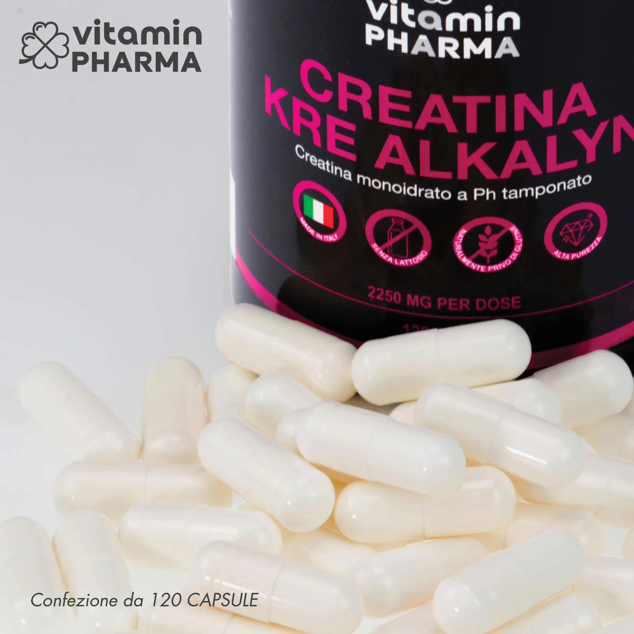 CREATINA MONOIDRATO 120 caps – KRE ALKALYN - OSTEOPHARMA™