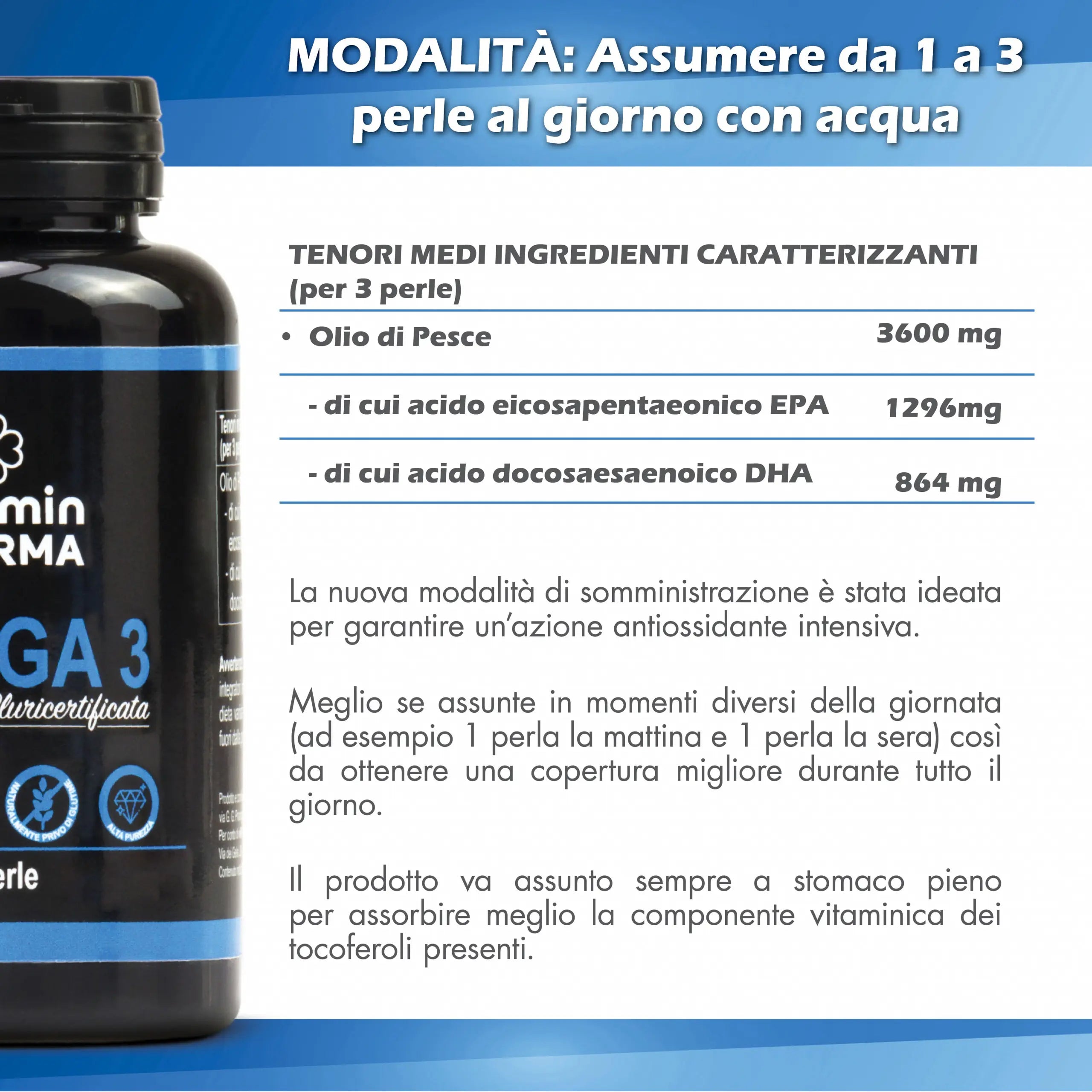 OMEGA-3 TOTAL PROTECT 5 Stars – 120 Perle - OSTEOPHARMA™