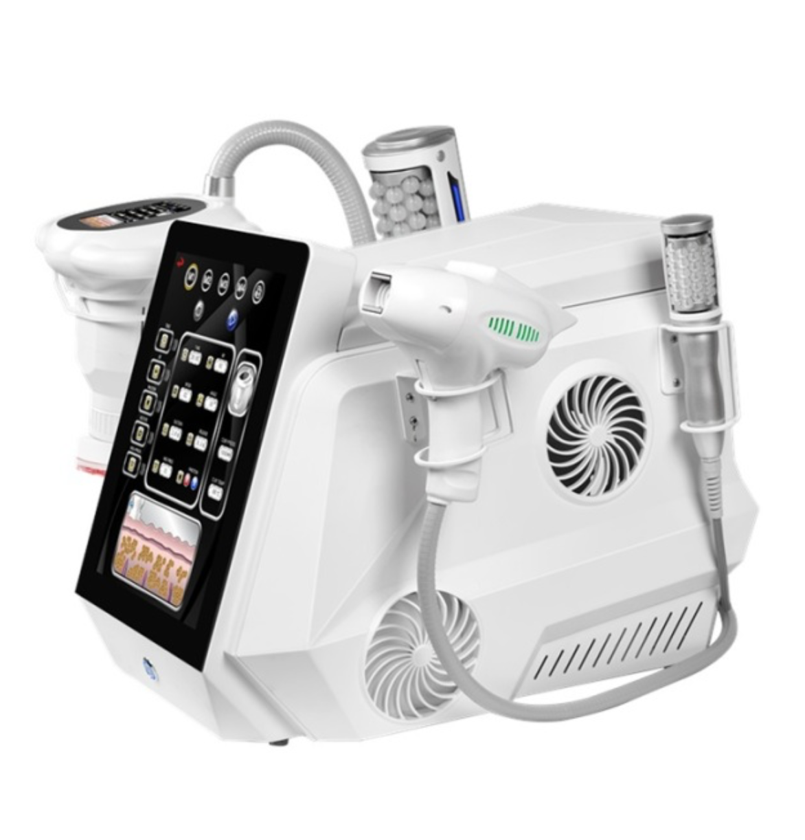 Macchina 4 in 1 per Lifting Viso e Perdita di Peso Corporea con RF a Pressione Negativa Rotante e Rullo a Sfera Interna - CareMart
