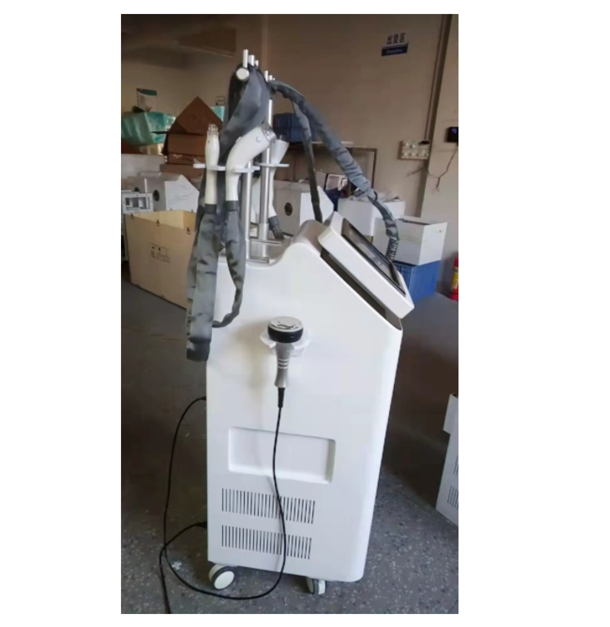 Macchina per Massaggio con Rulli a Vuoto, Radiofrequenza, Drenaggio Linfatico, Riduzione della Cellulite e Snellimento del Corpo. - CareMart