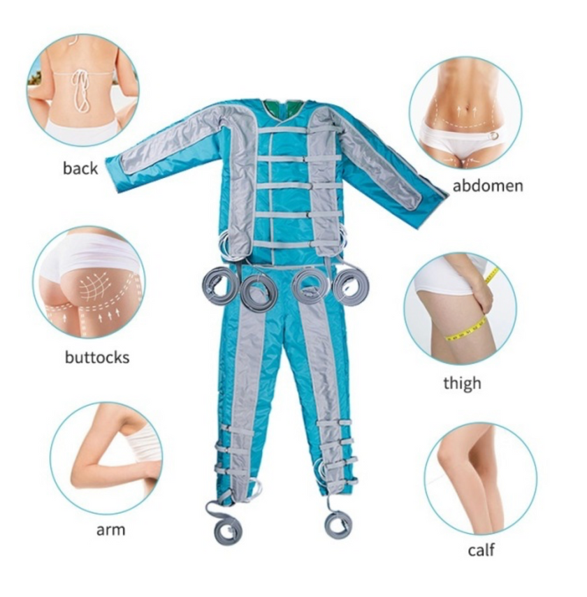 Macchina Professionale 3 in 1 per Pressoterapia Pressoterapia ad Aria - Drenaggio Linfatico - Macchina per la Perdita di Peso - CareMart