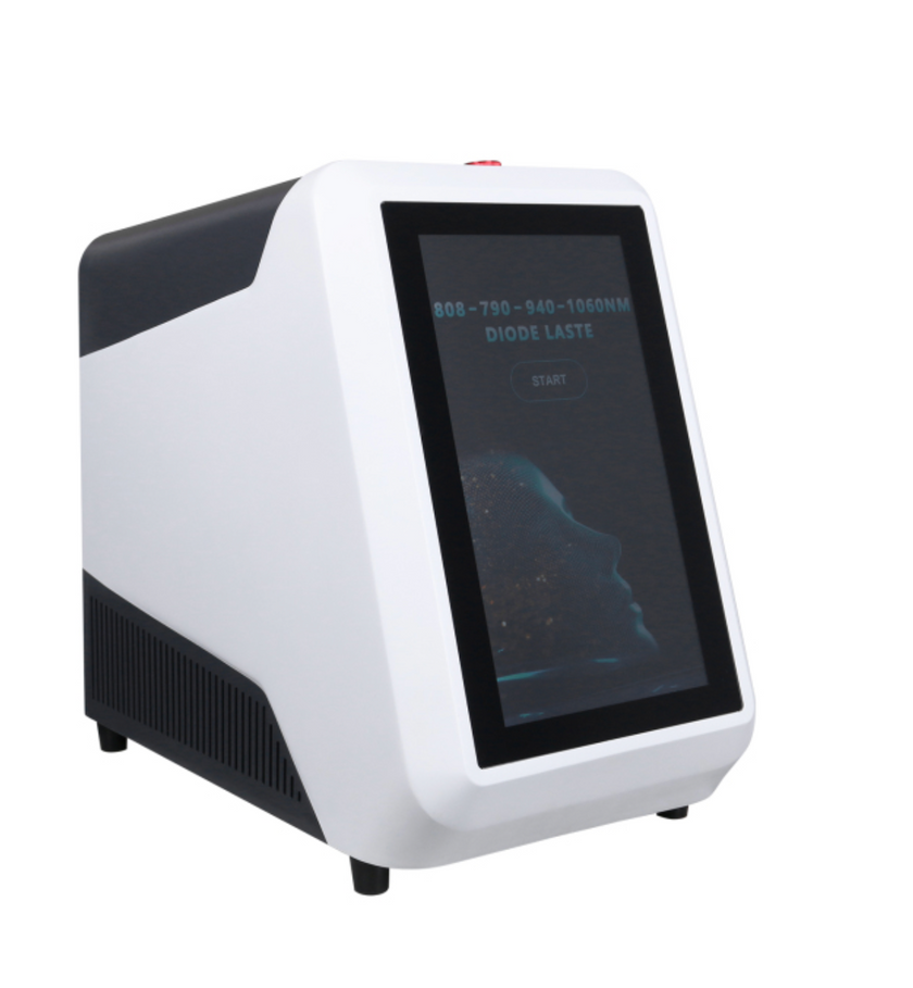 Portable hair removal machine with 3 wavelength diode laser (808nm, 790nm, 1060nm).