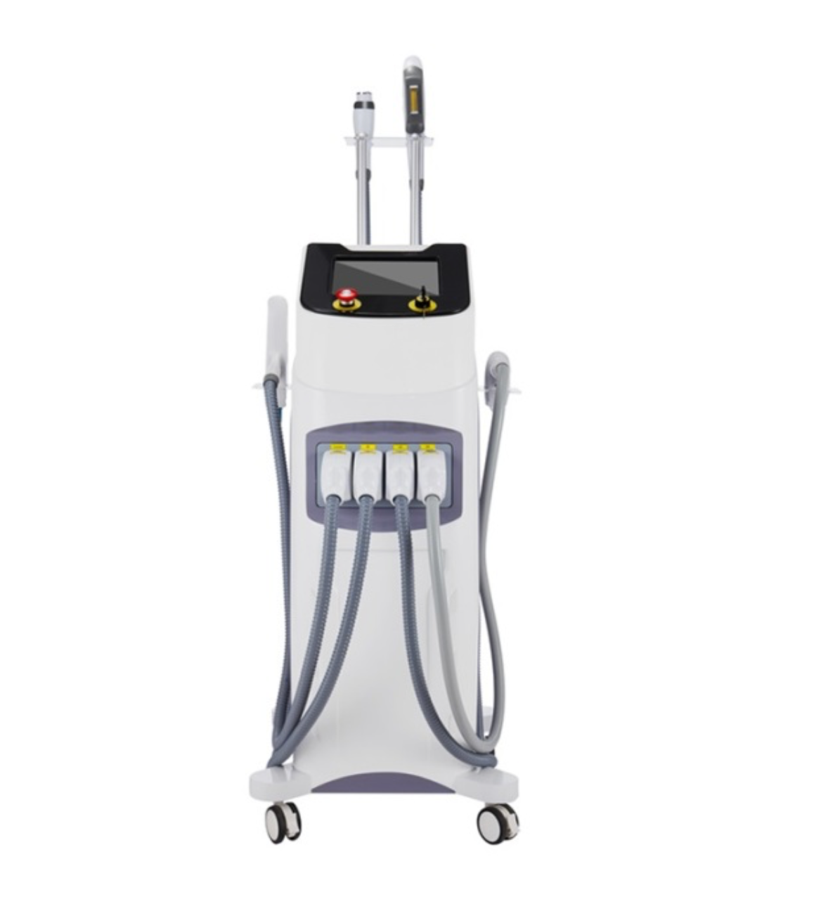 High Efficiency & Quality Multifunctional Laser Machine: 4 in 1 IPL laser technology device for hair removal and other skin treatments.