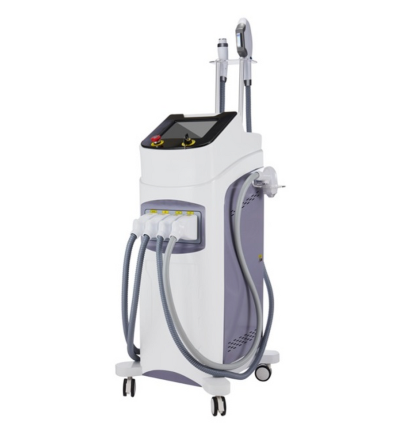 High Efficiency & Quality Multifunctional Laser Machine: 4 in 1 IPL laser technology device for hair removal and other skin treatments.