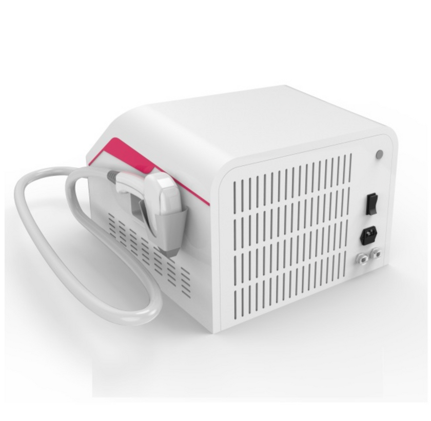 Portable diode laser hair removal equipment with 3 wavelengths: 755nm, 808nm and 1064nm.