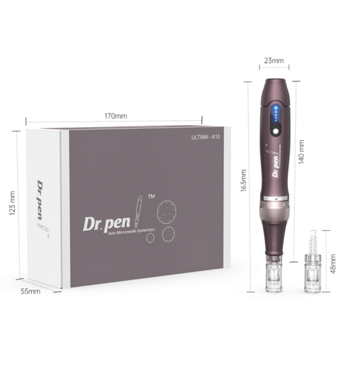 Dr. Pen  - Penna Derma Wireless con Trattamento BBGlow a 5 Velocità