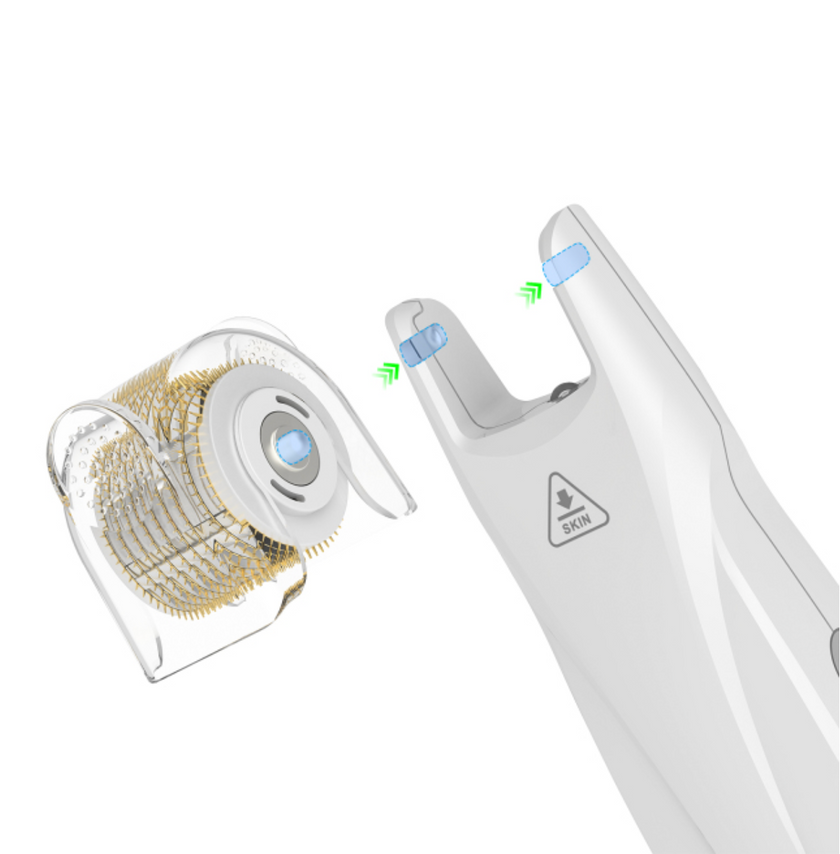 Derma Roller Wireless con Bio Roller