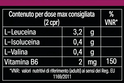 BCAA 8:1:1 AMMINOACIDI RAMIFICATI ALTA PUREZZA - OSTEOPHARMA™