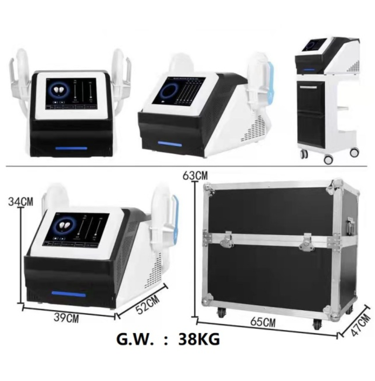 Macchina EMS portatile per il modellamento corporeo con 2 maniglie. - CareMart