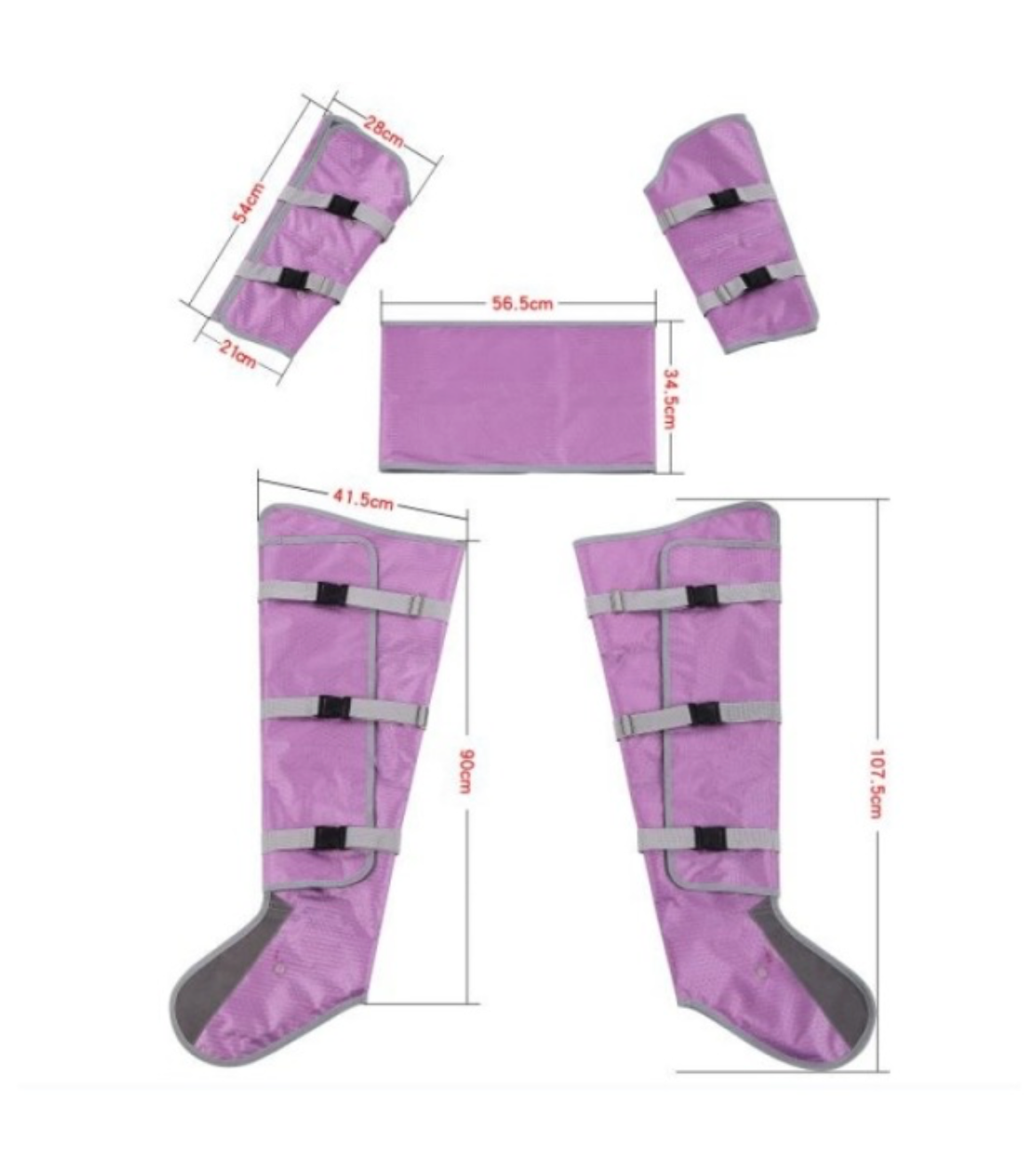 Macchina per Massaggio Drenante Linfatico delle Gambe con 16 Sacche d'Aria per Pressoterapia - CareMart