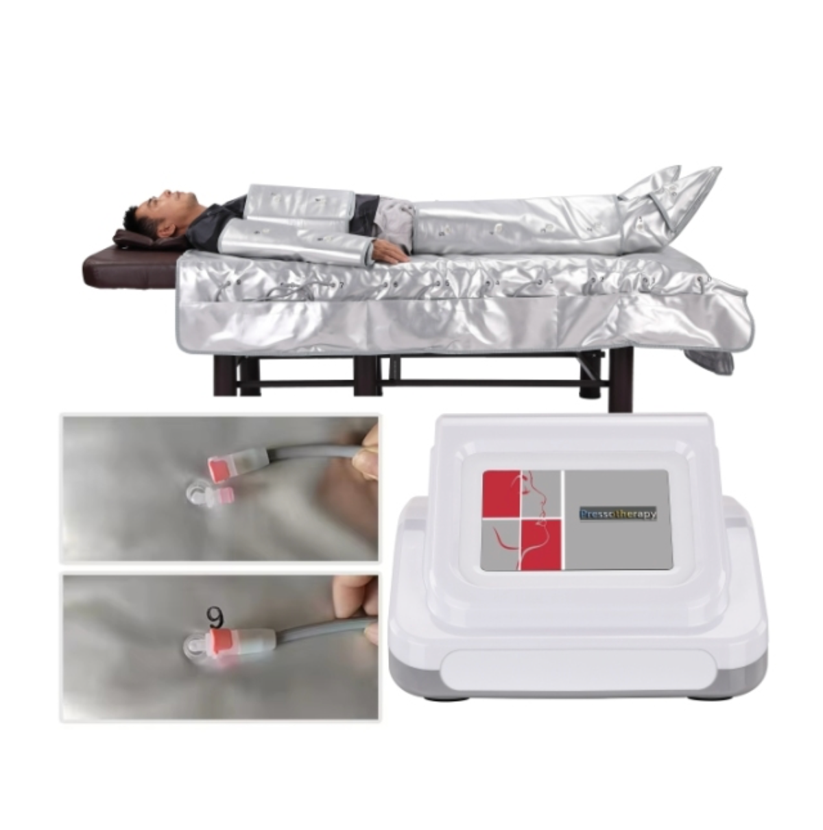 Macchina per Massaggio Pressoterapia con 20 Sacche d'Aria per Snellimento - CareMart