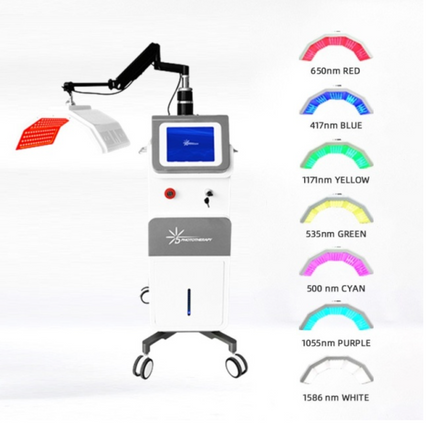 Macchina per la terapia della luce PDT a 7 colori verticale per la cura della pelle e la bellezza. - CareMart