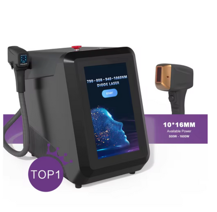 Four wavelength (790nm, 808nm, 940nm, 1060nm) diode laser hair removal machine for sale.
