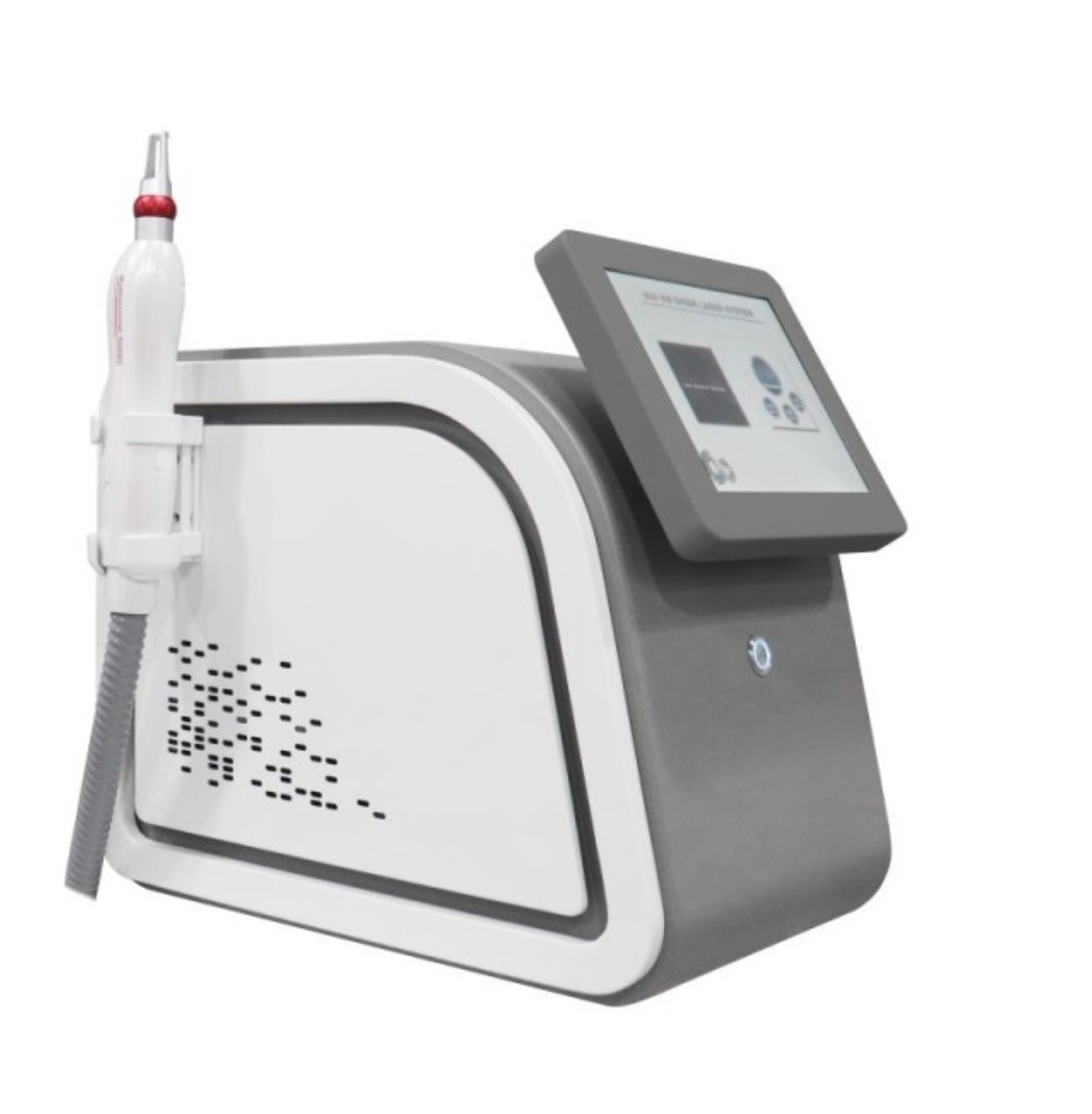 Mașină 2 în 1 pentru îndepărtarea părului și a tatuajelor: Combină laserul Nd:YAG pentru îndepărtarea tatuajelor și laserul cu diodă de 808nm pentru îndepărtarea părului.