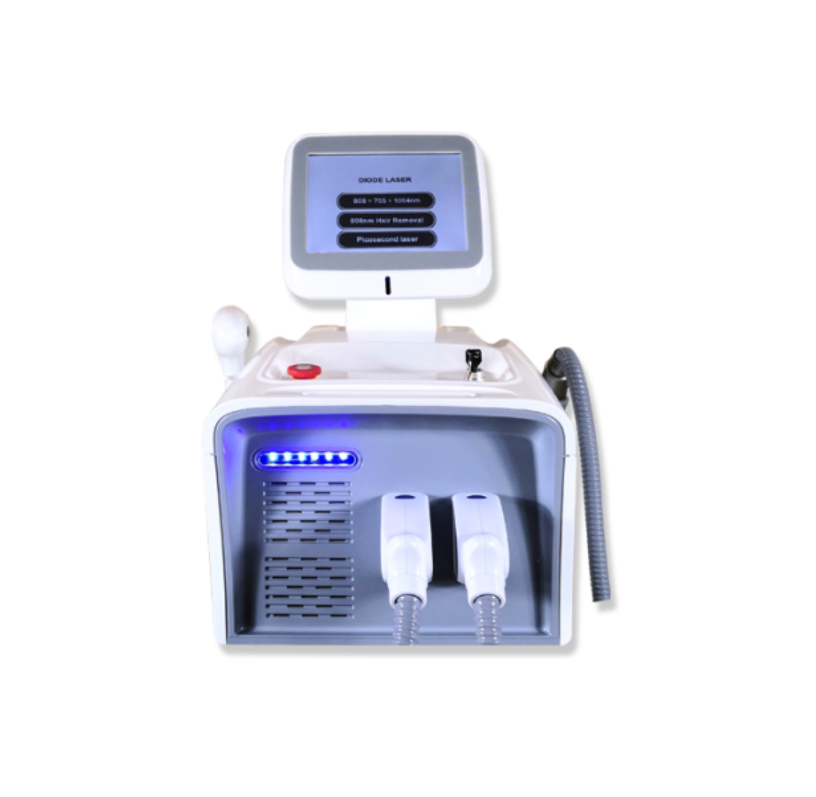 Portable 2 in 1 PicoLaser/808nm Diode Laser Machine for Hair Removal, Carbon Peeling and Tattoo Removal.