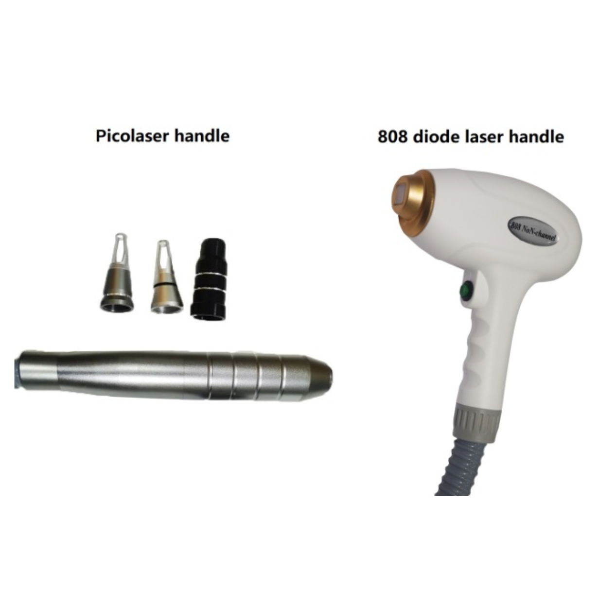 Portable 2 in 1 PicoLaser/808nm Diode Laser Machine for Hair Removal, Carbon Peeling and Tattoo Removal.