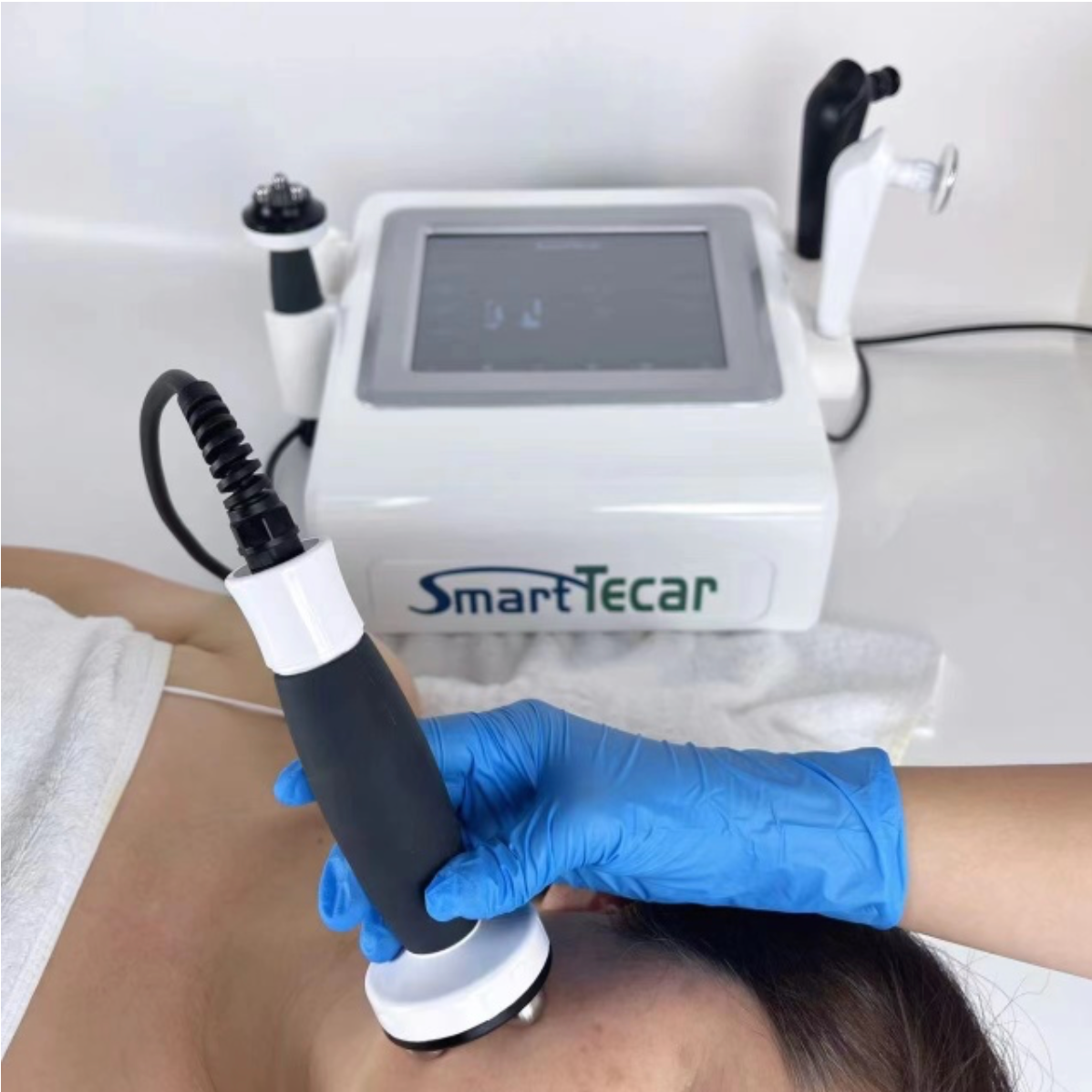 Aparat profesional de terapie Tecar 448kHz Fizioterapie pentru ameliorarea durerii CET RET RF monopolar