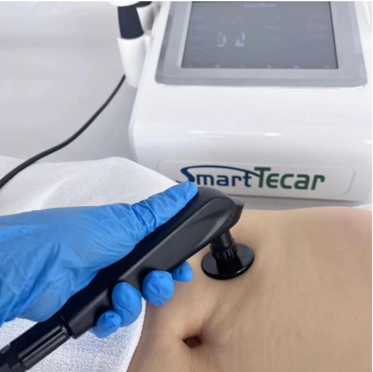 Aparat profesional de terapie Tecar 448kHz Fizioterapie pentru ameliorarea durerii CET RET RF monopolar