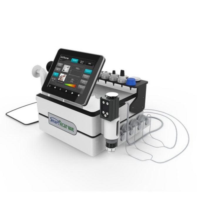 Macchina 3 in 1 Tecar + Onde d'Urto + Terapia EMS