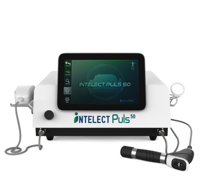 Aparat de terapie combinată cu vibrații ultraprofunde și unde de șoc de 10 bar pentru ameliorarea durerii.