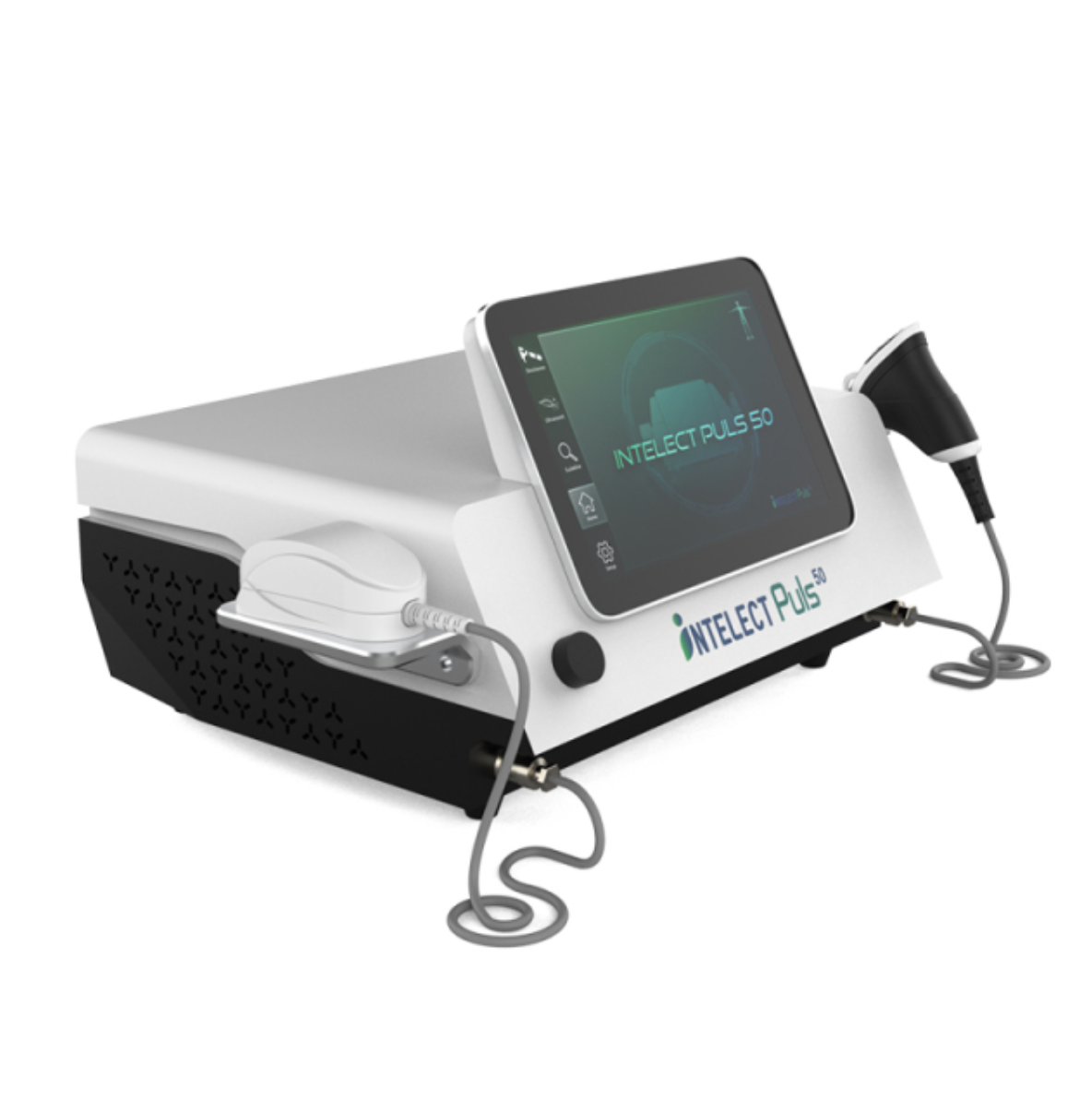 Aparat de terapie combinată cu vibrații ultraprofunde și unde de șoc de 10 bar pentru ameliorarea durerii.