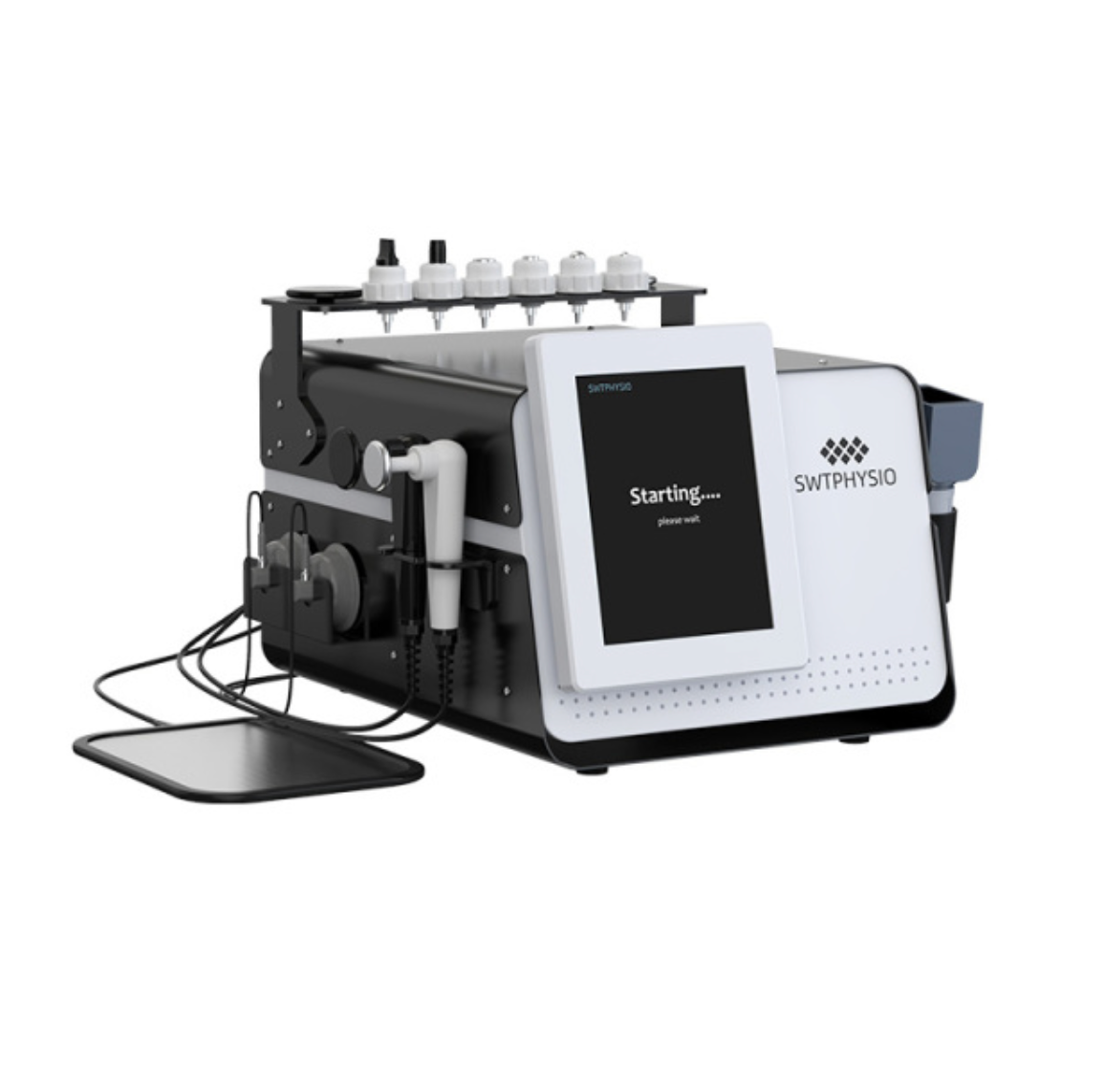 Dispozitiv de fizioterapie 3 în 1 cu undă Tecar, RF monopolar de 448 kHz și terapie cu diatermie cu unde de șoc EMS.