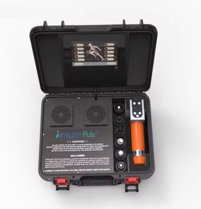 Dispozitiv de terapie cu unde de șoc extracorporale (ESWT).