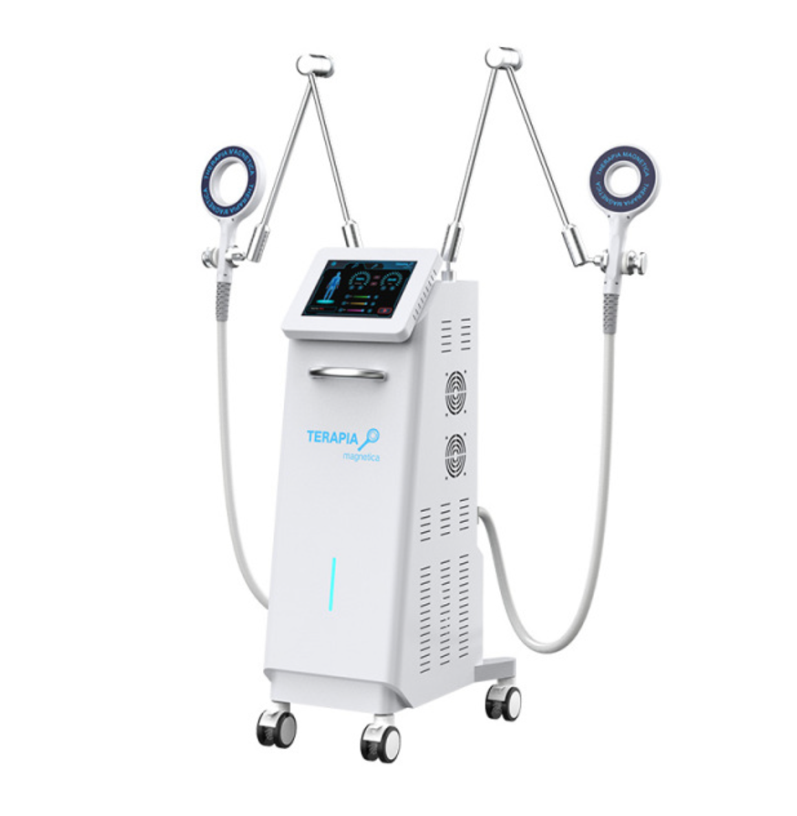 Dispozitiv de terapie magnetică cu puls cu mâner dublu