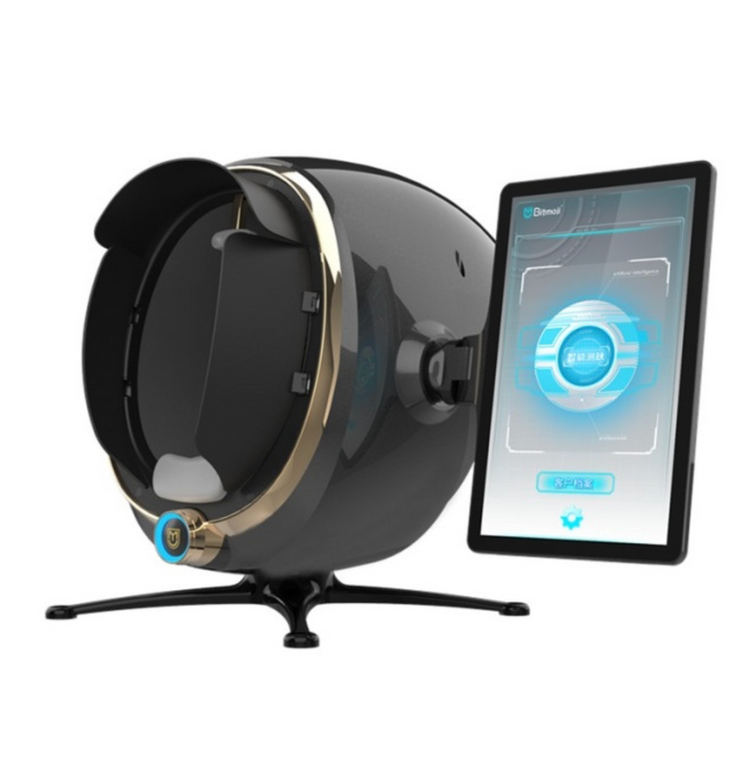 Portable Wooden Lamp Magic Mirror 36 Million Pixels High-Tech Skin Analyzer