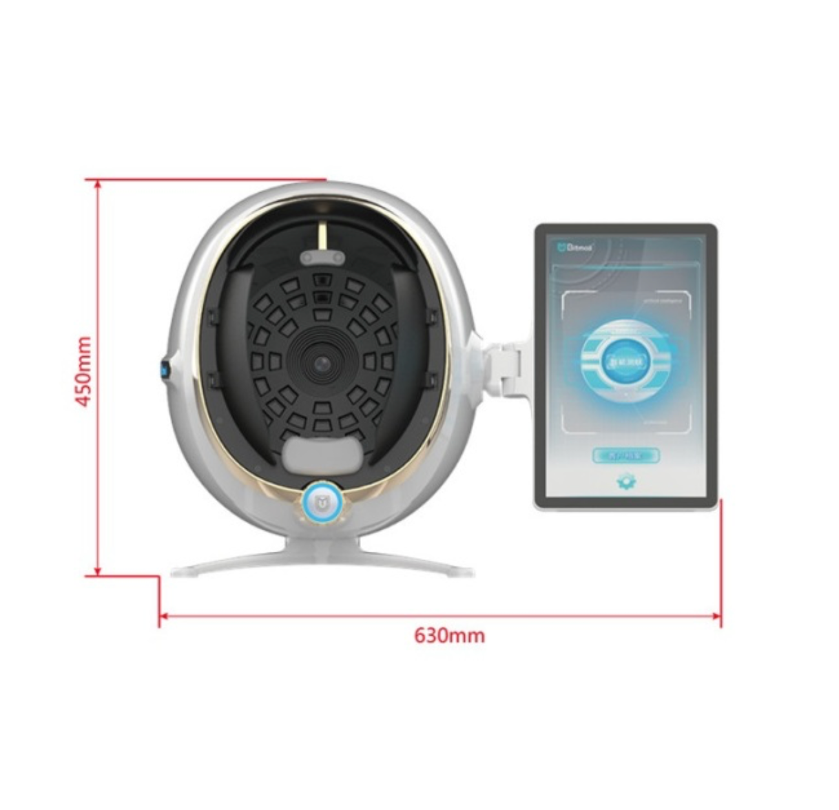 Portable Wooden Lamp Magic Mirror 36 Million Pixels High-Tech Skin Analyzer