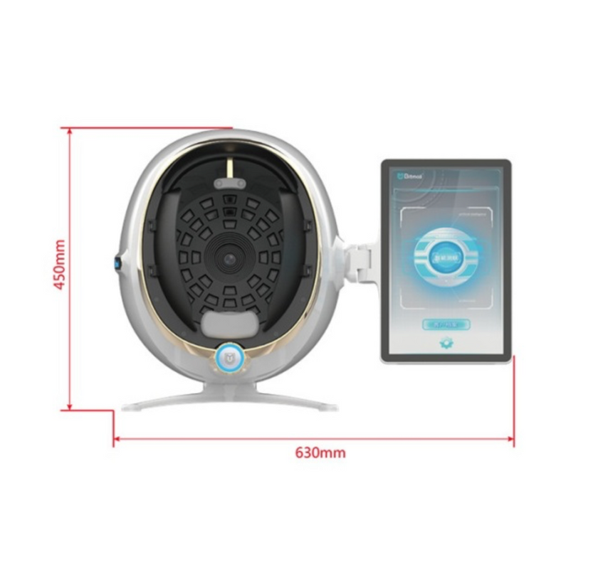 Portable Wooden Lamp Magic Mirror 36 Million Pixels High-Tech Skin Analyzer